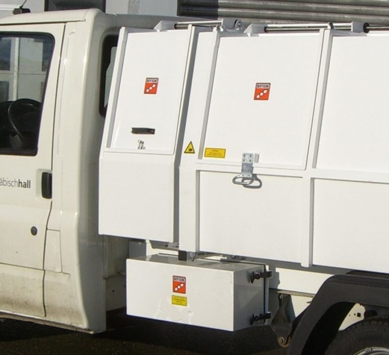 BERTSCHE Leichtmüllverdichter Zwischenbehälter Stahlblech