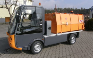 2018: Erster BERTSCHE Leichtmüllverdichter Typ LME 2,0 auf Esagono Elektrofahrzeug