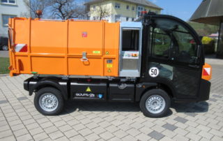 Elektrotransporter mit Leichtmüllverdichter
